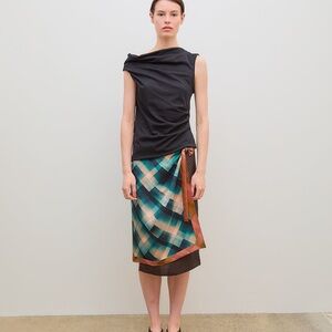 Silk Scarf Wrap Skirt